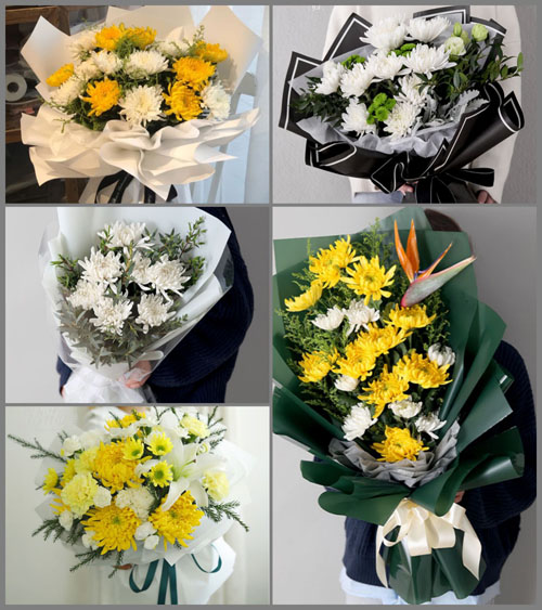 浙江省绍兴上虞区章镇镇花坎村白事花束代送